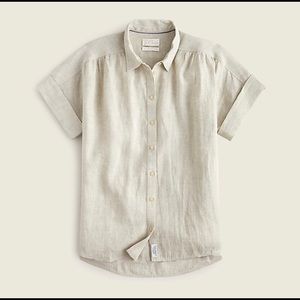 Relaxed-fit short-sleeve Baird McNutt Irish linen shirt
